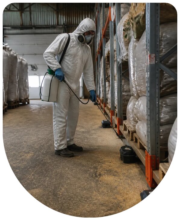 Профессиональная дератизация зернового склада в Малгобеке