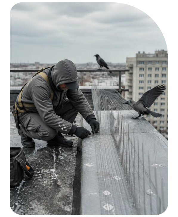 Защита от ворон под ключ в Малгобеке по цене от 5159 р. | Сенат-Млг